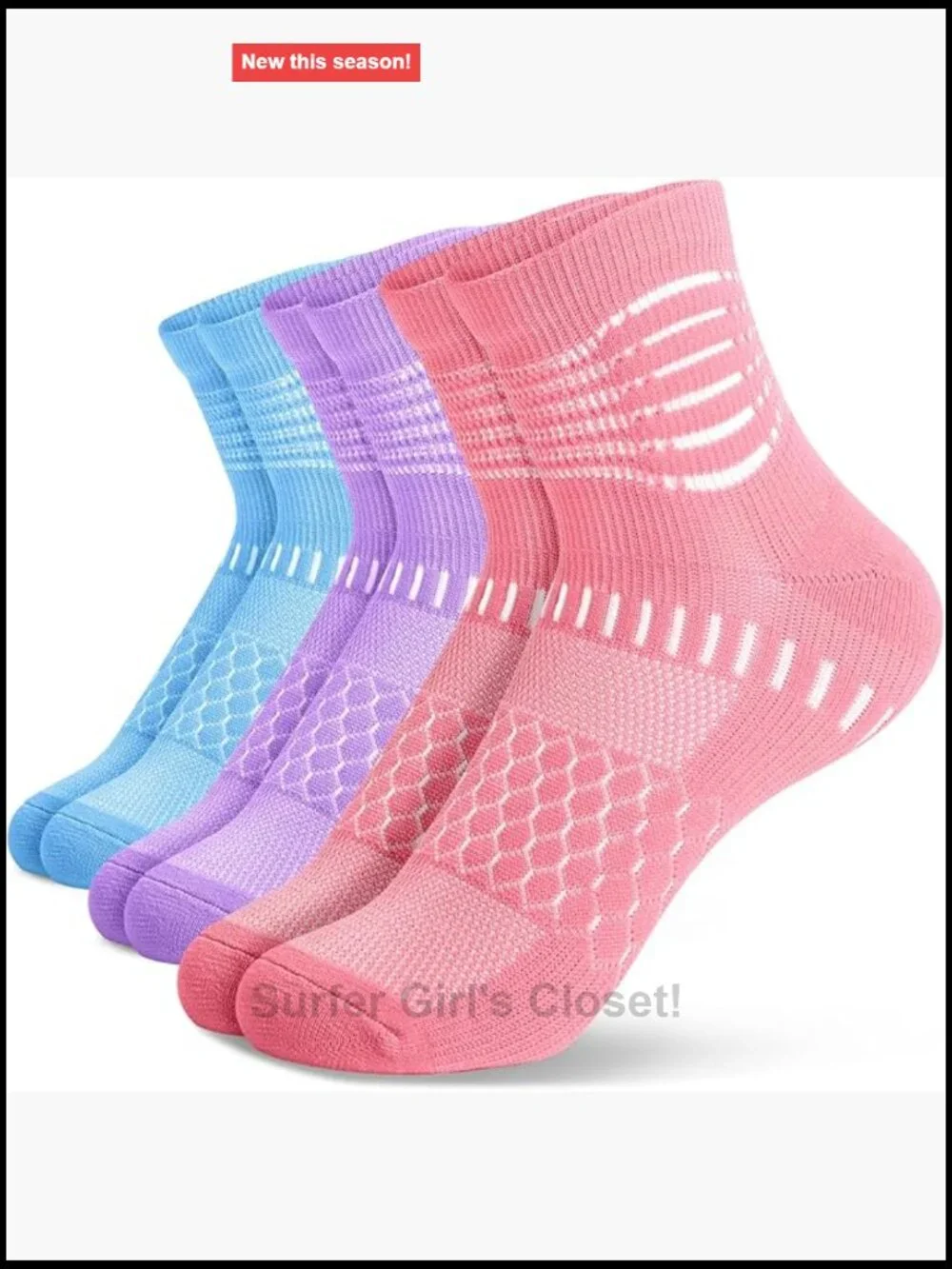 Ankle Compression Socks for Plantar Fasciitis Cushioned Athletic Running Socks